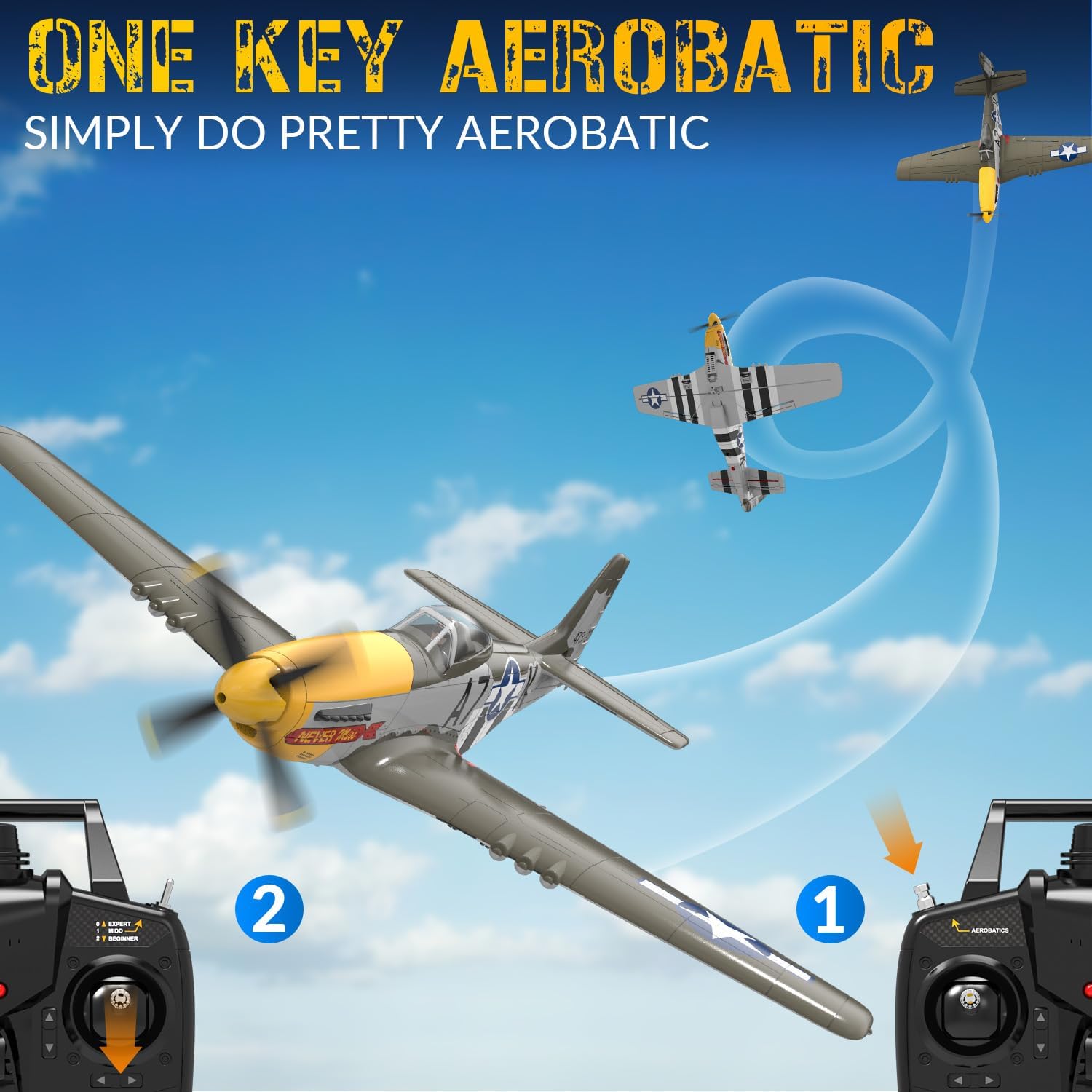 VOLANTEXR RC Plane for Adults,Brushless Motor, 4-Channel Remote Control Airplane, Upgraded Features, Beginner to Advanced - Fully Assembled, 20in x 16in - Image 8