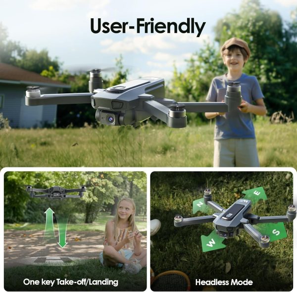 Drone with Camera for Kids 1080P FPV Drones for Beginners with 5G Transmission, WeFone WF20 Foldable RC Quadcopter Small Dron Toys, Brushless Motor, Altitude Hold, 3D Flips, 2 Batteries - Image 5