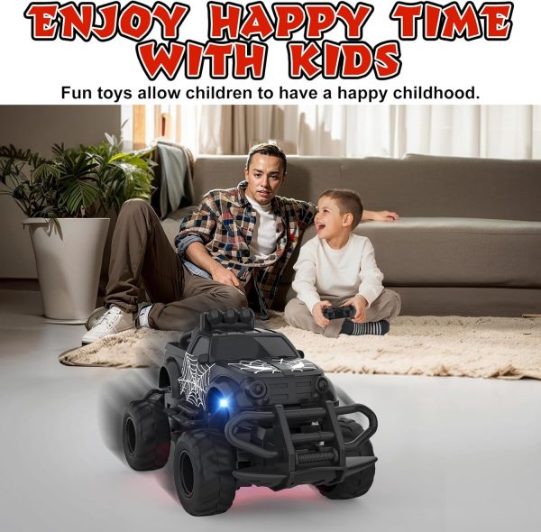 Remote Control Car for Boys 4-7, 1:43 Scale Mini RC Cars for Kids 3-5, RC Truck Christmas Birthday Gift for Toddlers 3 4 5 6 7 8 Year Old Boys (Black) - Image 7