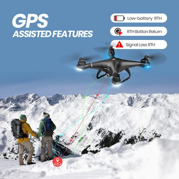 Holy Stone GPS Drone with 1080P HD Camera FPV Live Video for Adults and Kids, Quadcopter HS110G Upgraded Version, 2 Batteries, Altitude Hold, Follow Me and Auto Return, Easy to Use for Beginner - Image 5