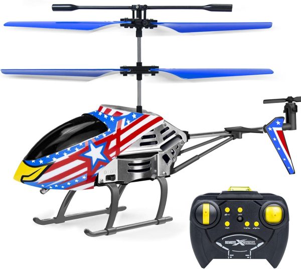 YongnKids Remote Control Helicopter for Kids| Rc Helicopter Toys w/t LED Lights, 3.5 Channel, Gyro Stabilizer, Altitude Hold, 2.4GHz Helicopter Toys for Beginner Boys Girls Indoor- Eagel - Image 2