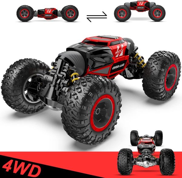 BEZGAR 1:14 Scale 4WD RC Crawler Truck - 15 Km/h All Terrain Electric Toy Car with Rechargeable Battery for Kids, Teens and Adults - Image 2