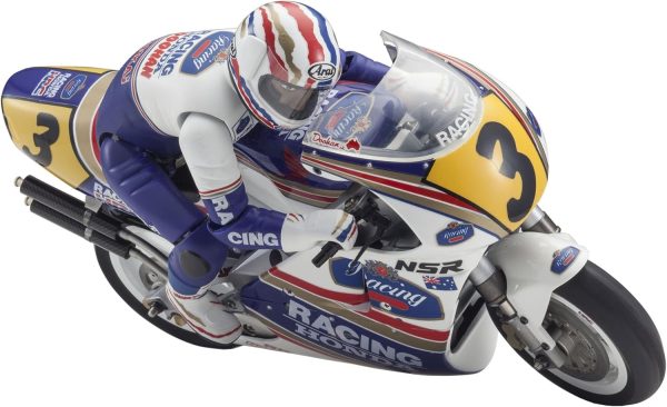 Kyosho Honda NSR500 Hanging-On Rider RC Motorcycle Kit 1:8-scale - Image 2