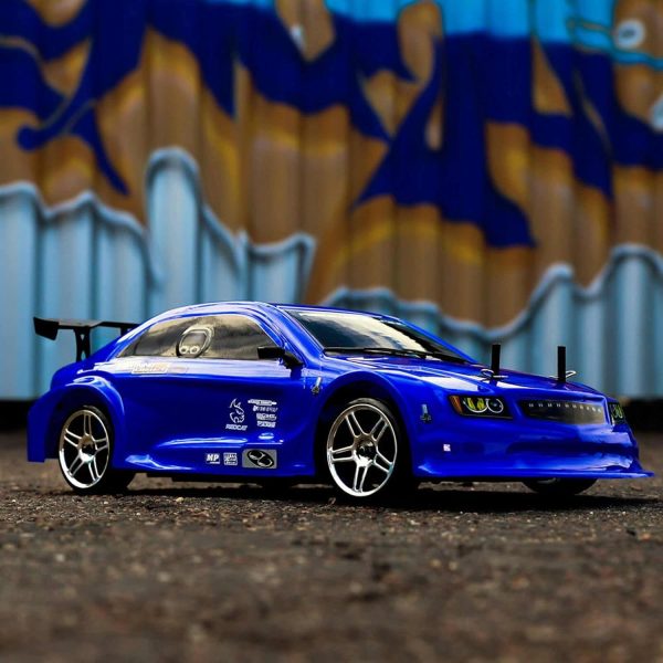 Redcat Racing EPX Drift Car with 7.2V 2000mAh Battery, 2.4GHz Radio and BL10315 Body (1/10 Scale), Metallic Blue - Image 6