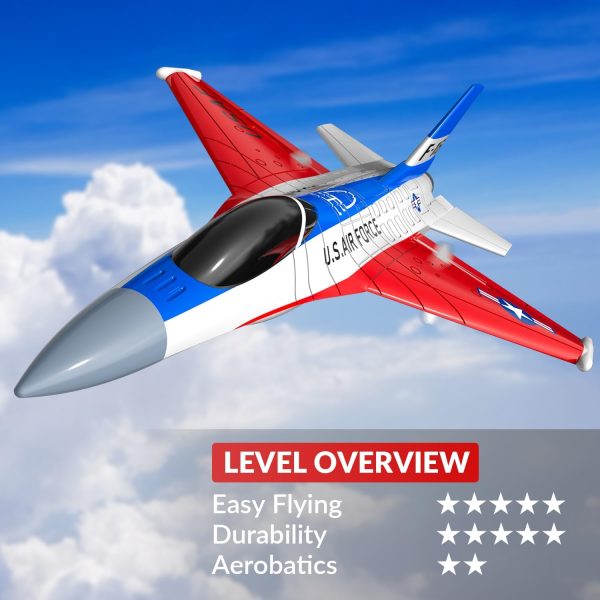 VOLANTEXRC RC Plane F-16 Fighting Falcon - 2.4Ghz 2CH Remote Control Airplane Jet Fighter Ready to Fly with Cool Lights, for Beginners, Boys and Girls (762-4) - Image 8