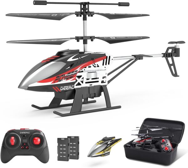 DEERC DE52 Remote Control Helicopter,Altitude Hold RC Helicopters with Storage Case Extra Shell,2.4GHz Aircraft Indoor Flying Toy with High&Low Speed Mode,2 Modular Battery for 24 Min Play Boys Girls - Image 2