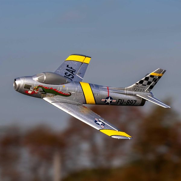 E-flite RC Airplane UMX F-86 Sabre 30mm EDF BNF Basic Transmitter Battery and Charger Not Included EFLU7050 - Image 4