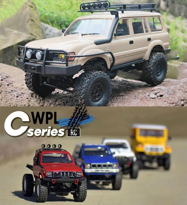 RC Rock Crawler 4x4 RC Truck WPL C54-1 RC Crawler Off Road 1/16 Scale RTR All Terrain Proportional Throttle Steering 2.4Ghz 260 Motor Upgraded Chassis and Counter Rotating Gearbox Adult - Image 7