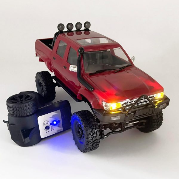 RC Rock Crawler 4x4 RC Truck 1/16 Scale RC Crawler WPL C64-1 Remote Control Truck Off Road RTR All Terrain 260 Motor 2.4GHz Fully Proportional Upgraded Chassis Hobby Vehicle for Adult - Image 3