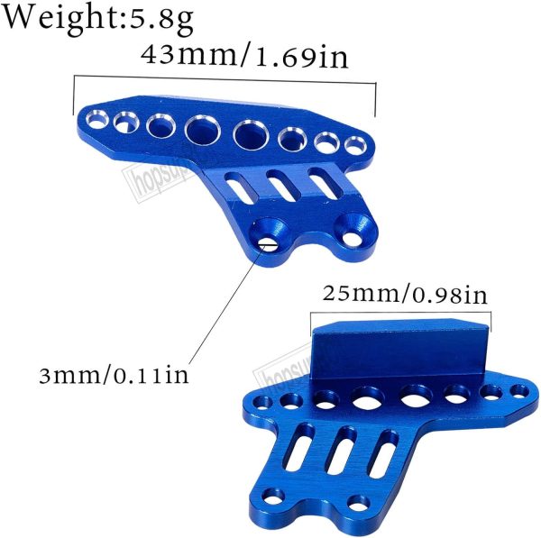 7075-T6 Aluminum Chain Guard Protector Upgrades Part for Losi 1/4 Promoto MX Motorcycle Dirt Bike RTR FXR LOS06000 LOS06002,Alloy Chain Guard Protector Hops Up,Blue - Image 8