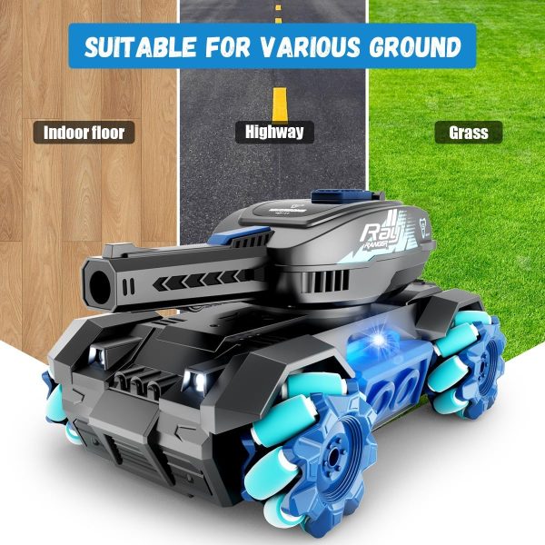 RC Crawler, Gesture Sensing RC Stunt Car, Remote Control Car with Cool Light and Music 360°Rotating 2 Control Modes, Hand Controlled RC Car That Shoots Gifts Toys for Kids and Boys - Image 3