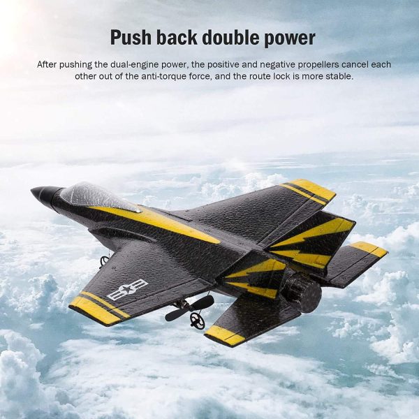 QT RC Airplane, 2 Channel RC Plane, 2.4Ghz Remote Control Airplane, Ready to Fly Foam Glider with 3 Axis Gyro, Fixed Wing Aircraft Toys for Beginners, Kids and Adults - Image 4