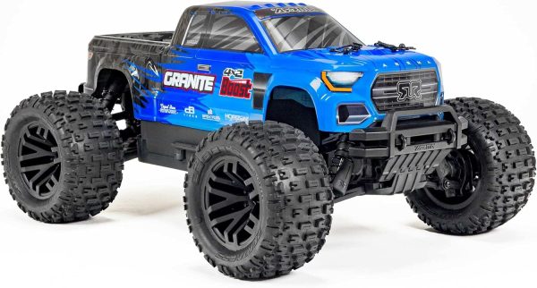 ARRMA RC Truck 1/10 Granite 4X2 Boost MEGA 550 Brushed Monster Truck RTR with Battery & Charger, Blue, ARA4102SV4T2 - Image 10