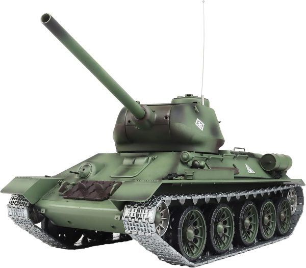 Heng Long Modified Edition 1/16 2.4ghz Remote Control Soviet Union T34 Tank Model(360-Degree Rotating Turret)(Steel Gear Gearbox)(3800mah Nimh Battery)(Metal Tracks &Sprocket Wheel & Idle Wheel) - Image 2