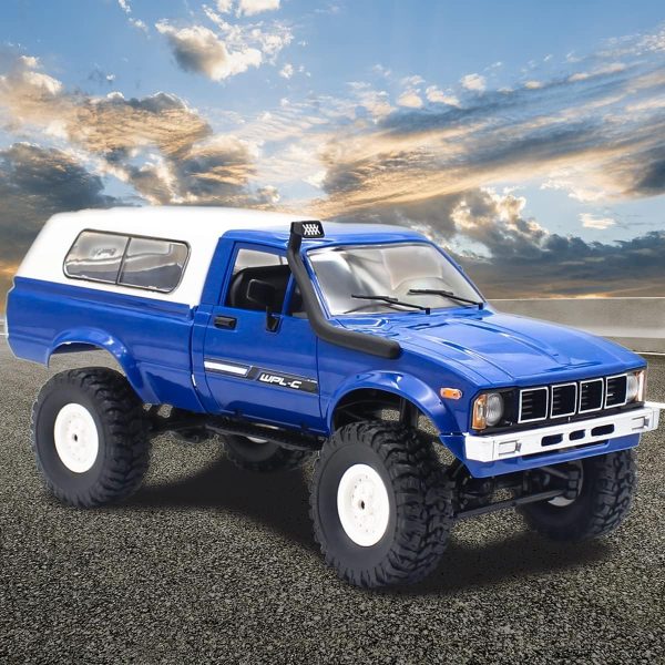 Mostop RC Crawler Truck, C24 Pickup Truck with LED Light, 4x4 Off-Road RC Rock Crawler,2.4Ghz Remote Control Car All Terrain Truck Crawler,Throttle & Steering Control,2 Batteries, Ideal Gift - Image 5