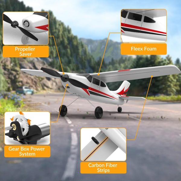 VOLANTEXRC RC Plane for Beginners, 3CH Airplane 2.4Ghz Remote Control Plane for Adults (76101) - Image 9