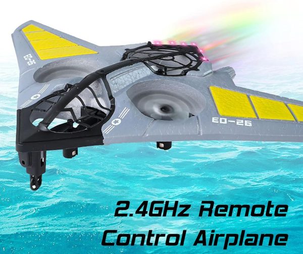 GoolRC RC Plane Remote Control Airplane, B-2 Stealth Bomber RC Fighter, 2.4GHz 2CH RC Airplane, Foam RC Aircraft with 2 Batteries, Easy to Fly RC Glider for Beginners and Adults (Blue) - Image 5