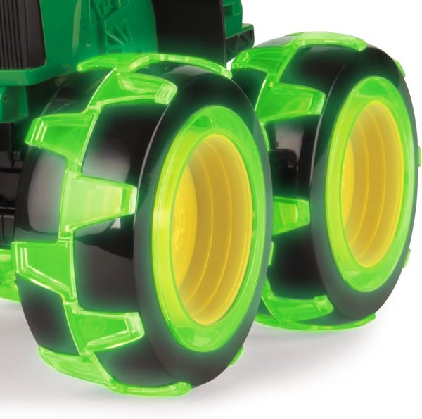 John Deere Tractor - Monster Treads Lightning Wheels - Motion Activated Light Up Monster Truck Toy - John Deere Toys - Frustration Free Packaging - Kids Outdoor Toys Ages 3 Years and Up - Image 3