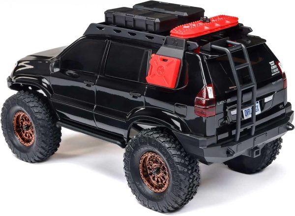 Axial RC Truck SCX24 Lexus GX 470: 1/24 4WD RTR (Everything Needed to Run is Included), Black, AXI-1532T3 - Image 7