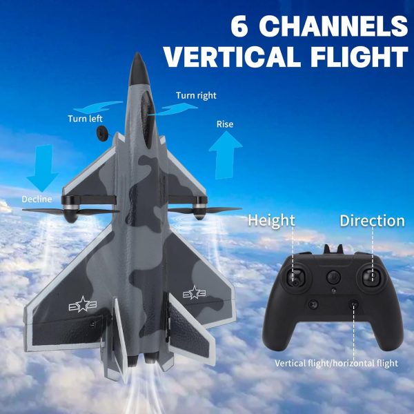 RC Plane 3 Channel Brushless Foam Glider Plane, 40 kmh Remote Control Plane - Fly Vertically, Inverted & Tumble, Large RC Airplane Toy for Adults Kids Beginners Boys Gifts - Image 4