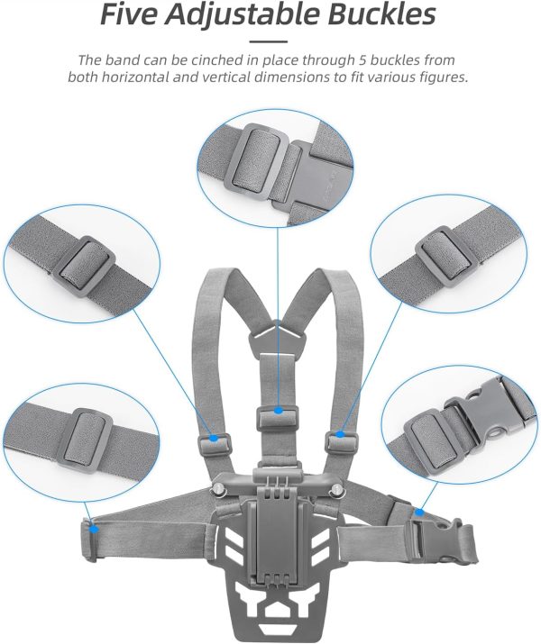 CAPART Chest Mount Stand Holder for DJI RC Pro Controller, Chest Stand Belly Support Bracket Straps for DJI Mavic 3 Drone Controller (Chest Mount for DJI RC Pro) - Image 7