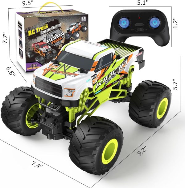 Scientoy Remote Control Car, 20KM/H Monster Truck Toys for Ages 5-7, 1:16 Scale All Terrain RC Cars for Boys & Girls Age 4-7, 2.4Ghz Off Road RC Truck, Christmas Birthday Gift for Kids - Image 5