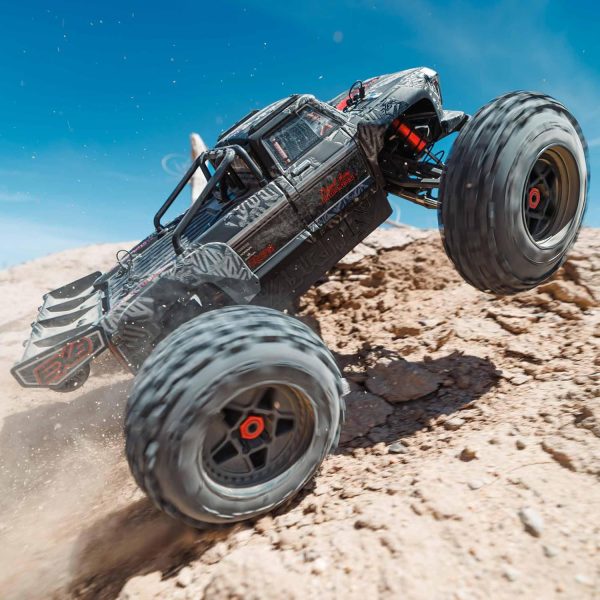 ARRMA RC Truck Outcast 4X4 8S BLX 1/5 Stunt Truck Black RTR(Transmitter and Receiver Included, Battery and Charger Not Included) ARA5810V2T1 - Image 6