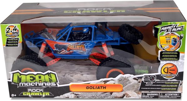 NKOK Mean Machines 1:10 2.4GHz RC 4x4 Xtreme RC Goliath, Off-Road Truck, RTR, Designed for Rough Terrain Climbing, Pistol Grip Full Function Controller, Powerful Motor, Action Camera Mount - Image 9