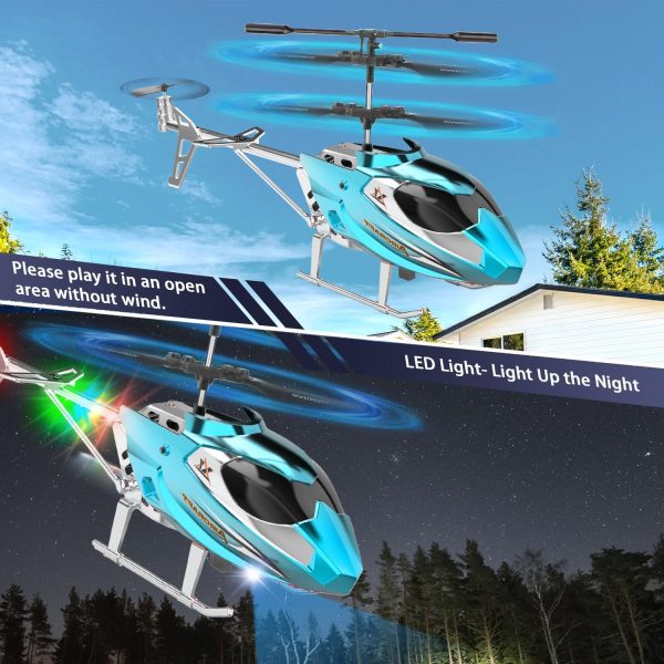 Remote Control Helicopter for Kids,Altitude Hold RC Helicopters with Gyro & LED Light,2.4GHz Radio Controlled Aircraft Indoor Toy with 3.5 Channel,High&Low Speed,Gift for Boys Adults Beginner - Image 6