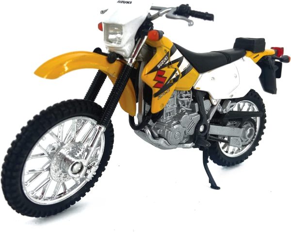 Welly Die Cast Motorcycle Yellow Suzuki DR-Z400S, 1:18 Scale - Image 2