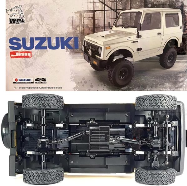 WPL C74 Jimny RC Rock Crawler RC Truck 4x4 RC Crawler Off Road Remote Control Truck with Counter Rotating Gearbox, 370 Motor Proportional Throttle Steering, Leaf Spring Chassis Hobby Grade - Image 8