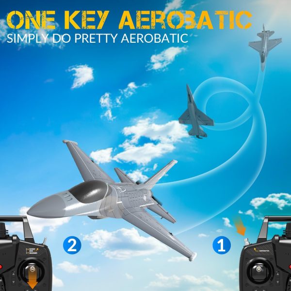 VOLANTEXRC 4CH RC Plane 2.4GHz RC Jet F-16 Fighting Falcon RC Airplane Fighter Ready to Fly with Xpilot Stabilizer System, One Key Aerobatic Perfect for Adults - Image 4