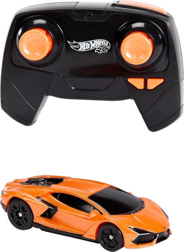 Hot Wheels RC Toy Car, Remote-Control Lamborghini Revuelto in 1:64 Scale, Recharge with USB Cable, Races & Stunts On- and Off-Track with Turbo Boost - Image 6