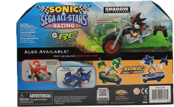 NKOK Sonic Sega All-Stars Racing RC Shadow Motorcycle; Full Function 2.4 GHz Radio Control with Turbo Boost; Ages 6+ - Image 7