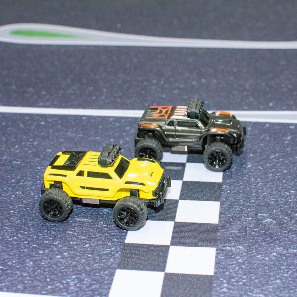 1:76 Turbo Racing Scale RC Sport Car, Table Racing Remote Control Mini Model Car Full Proportional RTR Kit Toys (Monster Truck Orange) - Image 4