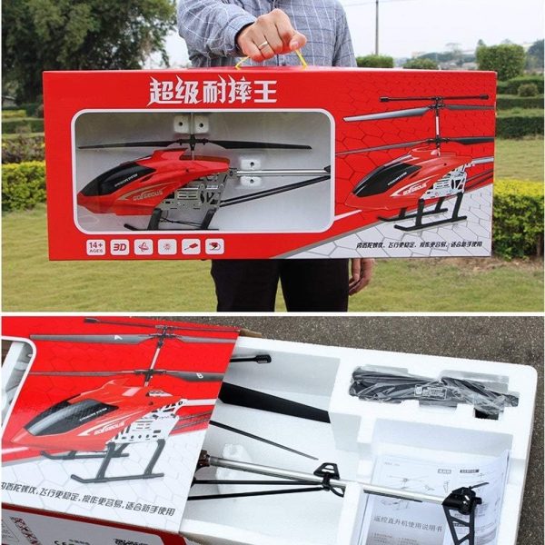 75cm Super Large 2.4G Remote Control Aircraft Anti-Fall Rc Helicopter Drone Model Outdoor Alloy RC Aircraft Easy to Learn Good Operation for Adult Kids Toy Xmas Gift(2 Batteries) - Image 8