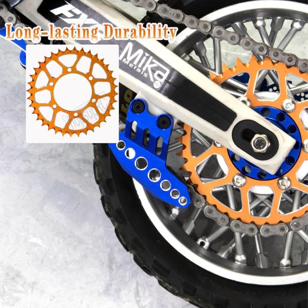 Aluminum 7075 Hub Chain Sprocket Upgrades Part for Losi 1/4 Promoto MX Motorcycle Dirt Bike RTR FXR (LOS06000) (LOS06002) 7075 Alloy Hub Chain Sprocket Hops Up,Orange - Image 4