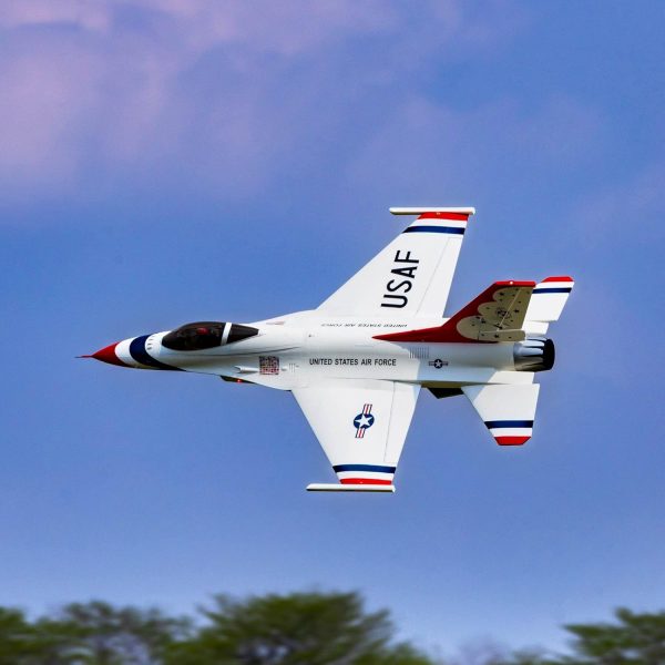 E-flite RC Airplane F-16 Thunderbirds 80mm EDF BNF Basic Transmitter Battery and Charger Not Included with AS3X and Safe Select EFL87950 Airplanes Bind and Fly Electric - Image 4