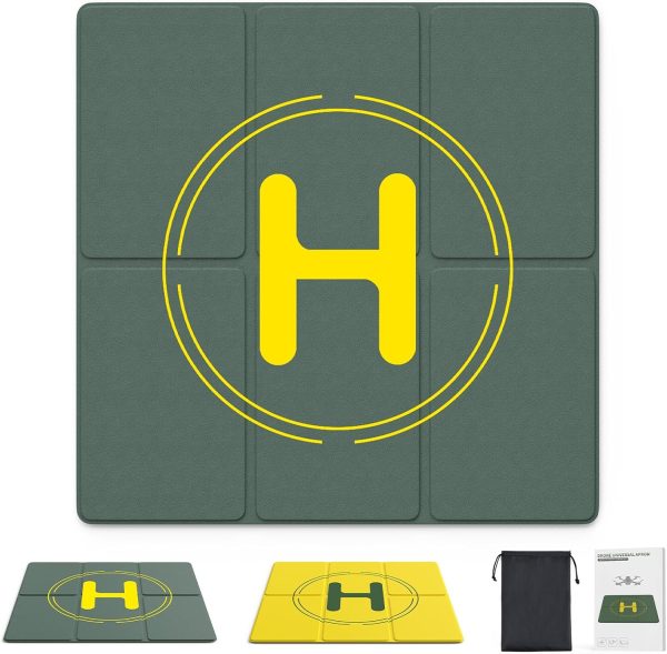 Drone Landing Pad, Holy Stone 50cm/19.68in Universal Portable Luminous Waterproof Foldable Helipad for RC Drones Helicopter, DJI Phantom 3/4/Mavic Pro/Inspire, Holy Stone Drone - Image 2