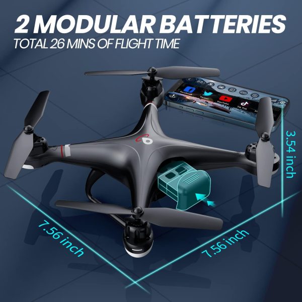 Holy Stone GPS Drone with 1080P HD Camera FPV Live Video for Adults and Kids, Quadcopter HS110G Upgraded Version, 2 Batteries, Altitude Hold, Follow Me and Auto Return, Easy to Use for Beginner - Image 8