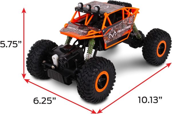 NKOK Realtree: 1:16 Scale RC: Rock Crawler - Edge Camo Blue - 2.4 GHz Radio Control #81612, Competition Series, Real Time 4x4, Officially Licensed, Ages 6+ - Image 6