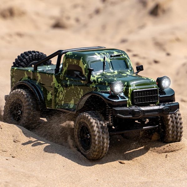 D883 RC Crawler Pickup Trucks, 1:18 Scale Remote Control Car, 2.4GHz 4WD RC Truck, All Terrain Off-Road RC Rock Crawler with LED Lights and Rechargeable Batteries for Adults (Green) - Image 3