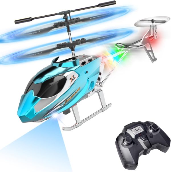 Remote Control Helicopter for Kids,Altitude Hold RC Helicopters with Gyro & LED Light,2.4GHz Radio Controlled Aircraft Indoor Toy with 3.5 Channel,High&Low Speed,Gift for Boys Adults Beginner - Image 2