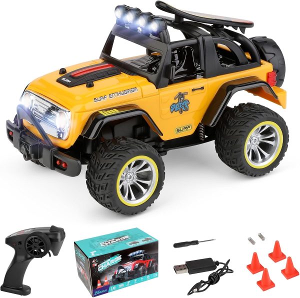 Wltoys 32221 RC Car 1/32 RC Crawler 25km/h Brushed RC Cars 2.4GHz RC Rock Crawler 2WD Remote Control Car All-Terrain TPR Tires RC Car Gifts… - Image 2