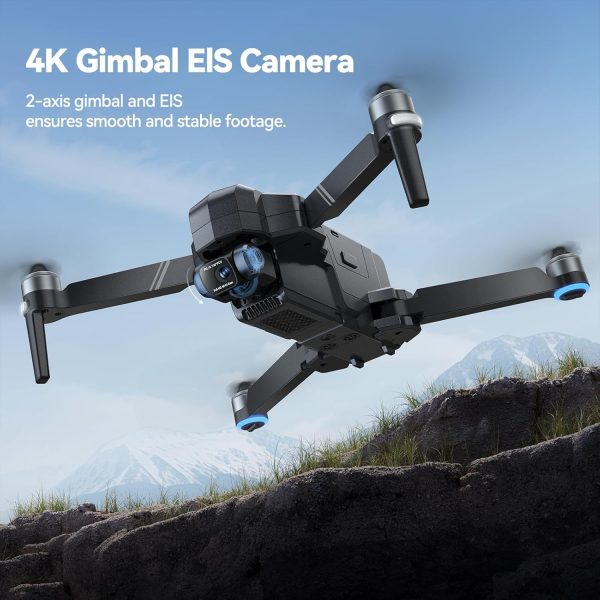 Ruko F11GIM2 Drones with Camera for Adults 4K, 64Mins Flight Time, Gimbal & EIS 4K Camera, 9842ft Digital video Transmission, GPS Auto-return Professional Quadcopter, Level 6 Wind Resistance - Image 4