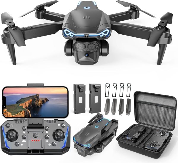 Drone with Camera for Kids & Adults, 1080P HD FPV Mini Drones with Altitude Hold, One-Key Take Off/Landing, 3D Flips, Speed Adjustment, Headless Mode, Toys Gifts for Boys Girls, Beginner - Image 2