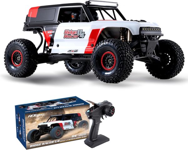 Rochobby Ford Bronco 1/7 Ridge Racer U4 RC Crawler, 2.4Ghz 5 Channel 4WD Brushless RC Truck, Fast Speed Desert Buggy 80km/h, RC Rock Crawler for Adults (Red) - Image 2