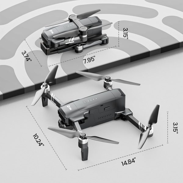 Holy Stone HS600 2-Axis Gimbal Drones with Camera for Adults 4K EIS, Integrated Remote ID, 10000 FT Range Transmission, GPS Drone with Brushless Motors, 4K/30FPS, Follow Me, Level 6 Wind Resistance - Image 10