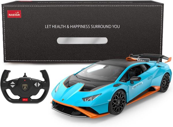 RASTAR Lamborghini RC Car R/C 1/14 Lamborghini Huracán STO Model Car Blue Lamborghini Toy Car 2.4Ghz Remote Control Car for Boys 8-12 - Image 10