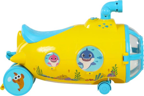 Dynacraft Baby Shark Submarine Ride-on for Ages 1.5-3 Years - Image 3